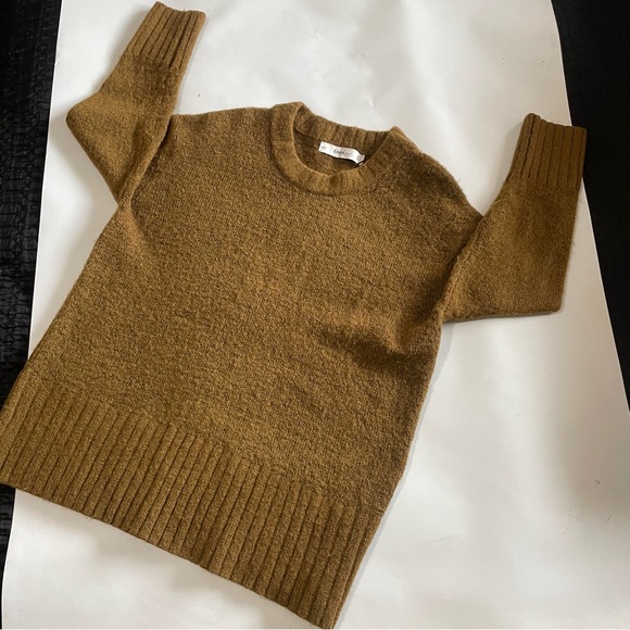 Vintage Aesthetic Cozy Brown Knit Zara Knit Oversized Sweater (Size Small - Picture 11 of 12